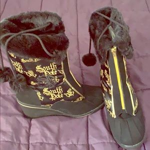 South Pole wedge boots